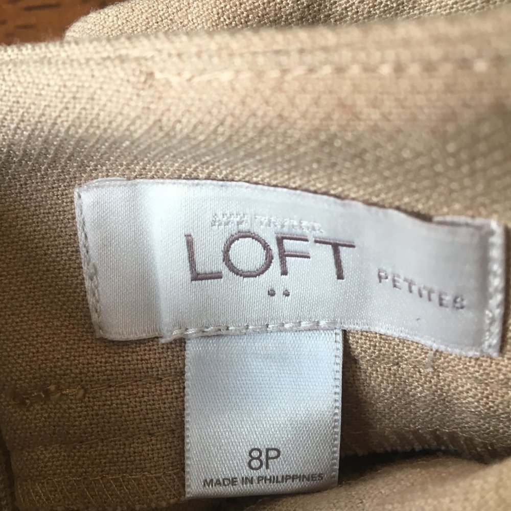 Ann Taylor Loft Skirt Tan Size 8P - Picture 5 of 6